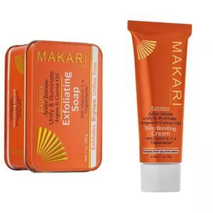 Makari de suisse Extreme bundle. Tone boosting cream & exfoliating soap NEW